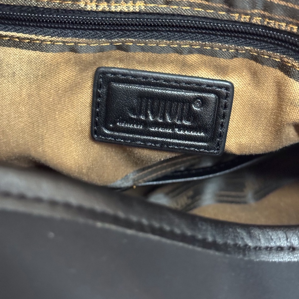 🖤 JIVIVIL  CHARLIE CHAPLIN BLACK LEATHER AND NYLON BACK PACK! - Picture 9 of 14